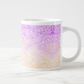 Trippy Squiggly Boho Abstract Trixic Pride Vlag Grote Koffiekop (Rechts)