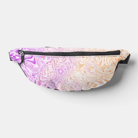 Trippy Squiggly Boho Abstract Trixic Pride Vlag Heuptasje (Liggend)