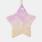 Trippy Squiggly Boho Abstract Trixic Pride Vlag Keramisch Ornament (Rechts)