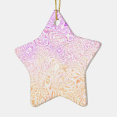 Trippy Squiggly Boho Abstract Trixic Pride Vlag Keramisch Ornament (Links)