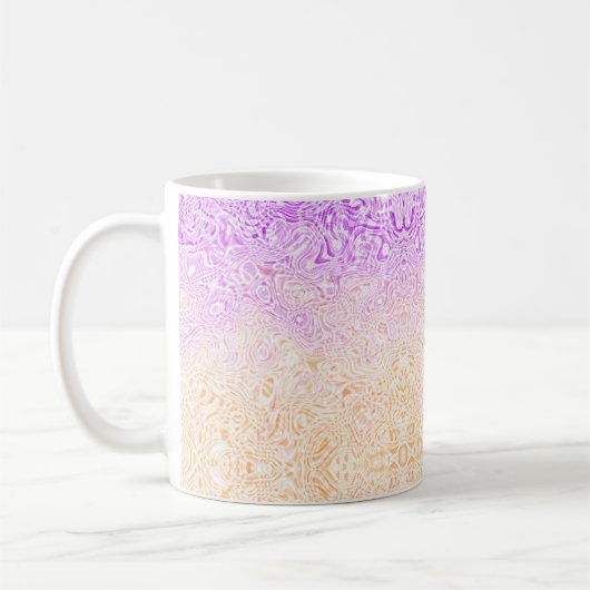 Trippy Squiggly Boho Abstract Trixic Pride Vlag Koffiemok (Links)