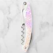Trippy Squiggly Boho Abstract Trixic Pride Vlag Kurkentrekker (Voorkant)