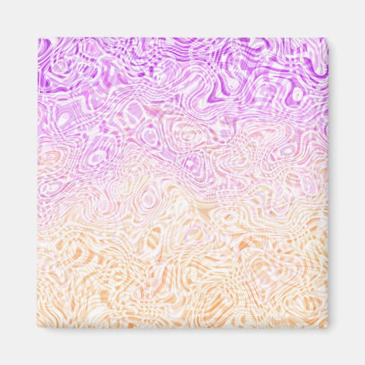 Trippy Squiggly Boho Abstract Trixic Pride Vlag Magneet (Voorkant)