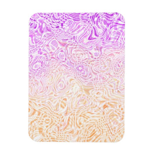 Trippy Squiggly Boho Abstract Trixic Pride Vlag Magneet (Verticaal)