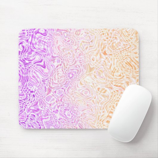 Trippy Squiggly Boho Abstract Trixic Pride Vlag Muismat (Met muis)