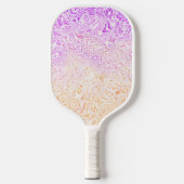 Trippy Squiggly Boho Abstract Trixic Pride Vlag Pickleball Paddle (Voorkant)