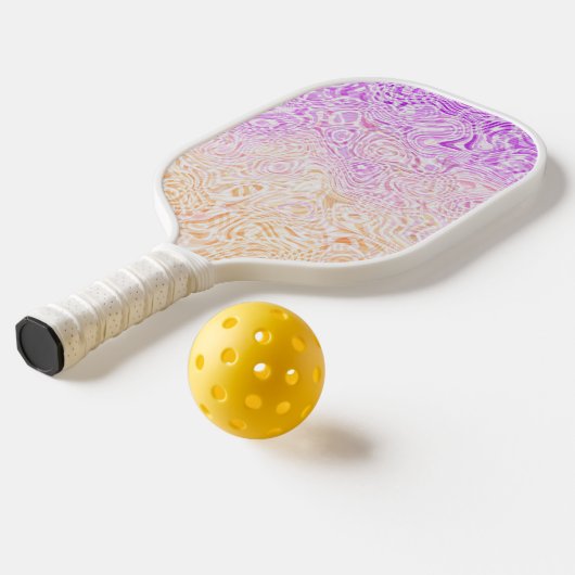 Trippy Squiggly Boho Abstract Trixic Pride Vlag Pickleball Paddle (Laag 2)