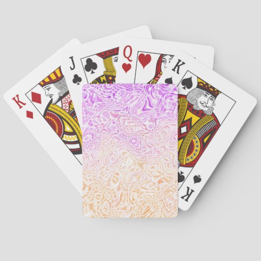 Trippy Squiggly Boho Abstract Trixic Pride Vlag Pokerkaarten (Achterkant)