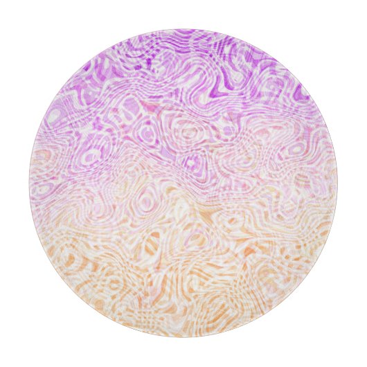 Trippy Squiggly Boho Abstract Trixic Pride Vlag Snijplank (Voorkant)