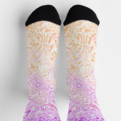 Trippy Squiggly Boho Abstract Trixic Pride Vlag Sokken (Top)
