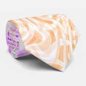 Trippy Squiggly Boho Abstract Trixic Pride Vlag Stropdas (Opgerold)