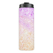 Trippy Squiggly Boho Abstract Trixic Pride Vlag Thermosbeker (Voorkant)