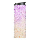 Trippy Squiggly Boho Abstract Trixic Pride Vlag Thermosbeker (Gedraaid links)