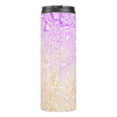 Trippy Squiggly Boho Abstract Trixic Pride Vlag Thermosbeker (Achterkant)