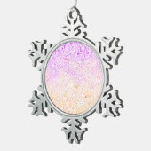 Trippy Squiggly Boho Abstract Trixic Pride Vlag Tin Sneeuwvlok Ornament (Rechts)