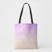 Trippy Squiggly Boho Abstract Trixic Pride Vlag Tote Bag (Voorkant)