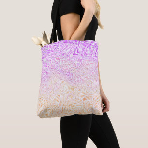 Trippy Squiggly Boho Abstract Trixic Pride Vlag Tote Bag