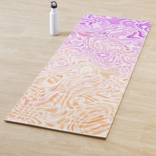 Trippy Squiggly Boho Abstract Trixic Pride Vlag Yogamat (In situ)