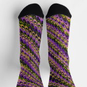 Trippy Squiggly Ripply Bohemian Funky Fractal Art Sokken (Top)