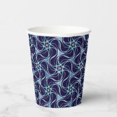 Trippy Starry Pattern Cool Navy Blue Star Party Papieren Bekers (Rechts)