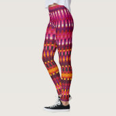 Trippy Stripes Paars en Roze Cool Psychedelic Leggings (Links)