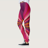 Trippy Stripes Paars en Roze Cool Psychedelic Leggings (Links)