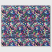 Trippy stropdas kleurstof Halloween heks godin cad Cadeaupapier (Vlak)