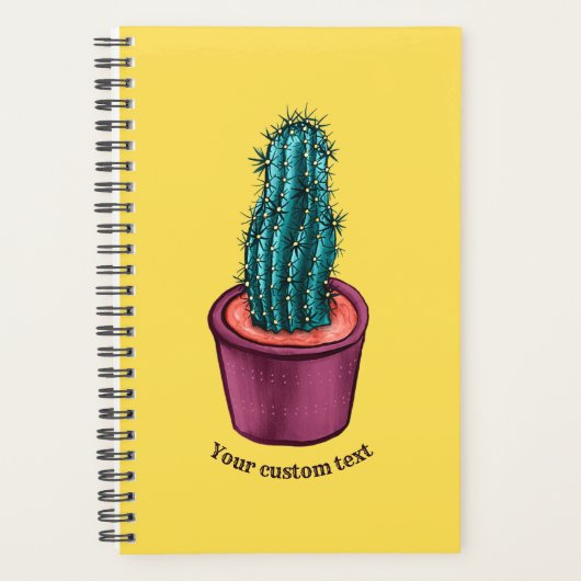 Trippy Succulent Cactus Psychedelic Planner (Voorkant)