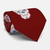 Trippy Sugar Skull Stropdas (Opgerold)