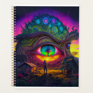 Trippy sunset in abstracte surrealistische day-dro planner