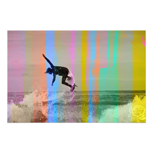 Trippy surf 1 foto afdruk (Voorkant)