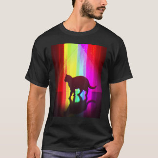Trippy Surreal Cat Acidwave Aesthetic Surrealism R T-shirt