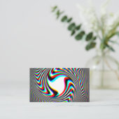 Trippy Swirl Emblem Visitekaartje (Staand voorkant)