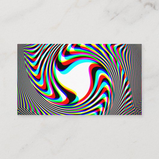 Trippy Swirl Emblem Visitekaartje (Achterkant)