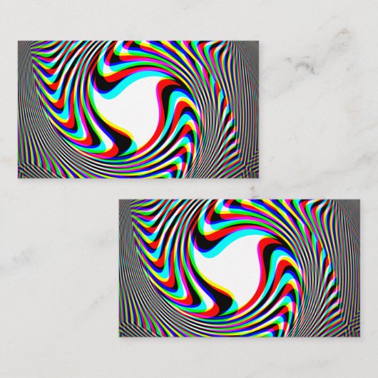 Trippy Swirl Emblem Visitekaartje (Voorkant / Achterkant)