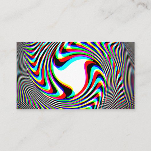 Trippy Swirl Emblem Visitekaartje (Voorkant)