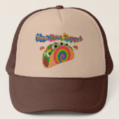 Trippy Taco Tie Dye Trucker Hat  Trucker Pet (Voorkant)
