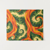Trippy Tapestry - Psychedelische Natuur Wall Art Wandkleed (Voorkant (horizontaal))