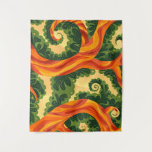 Trippy Tapestry - Psychedelische Natuur Wall Art