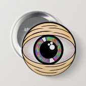 Trippy Third Eye Pin Ronde Button 7,6 Cm (Voorkant /achterkant)