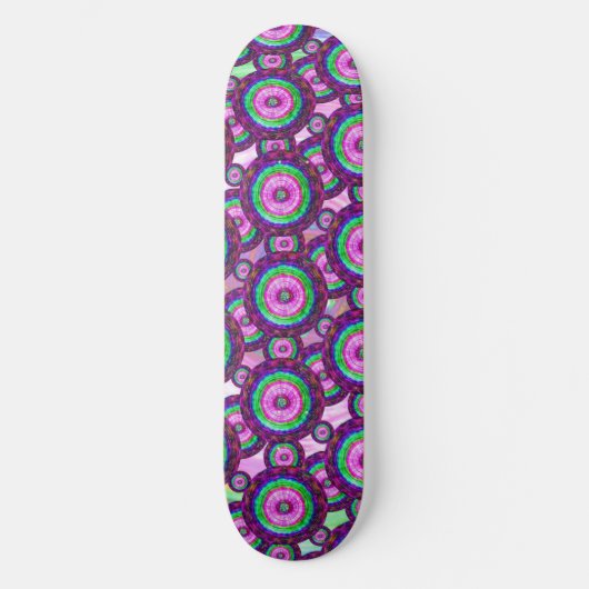 Trippy Tie-Dye Kunst Persoonlijk Skateboard (Voorkant)