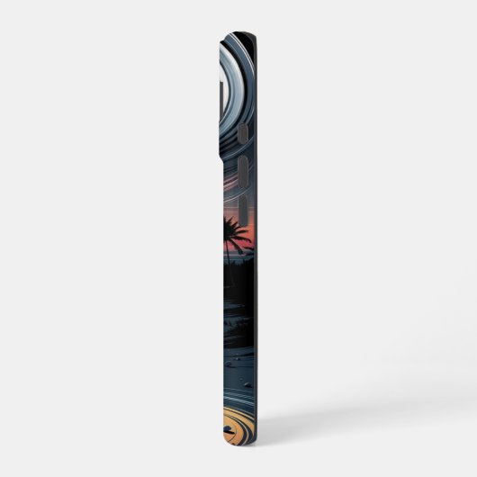 Trippy Tropical Vibes iPhone 16 Hoesje (Linkerkant)