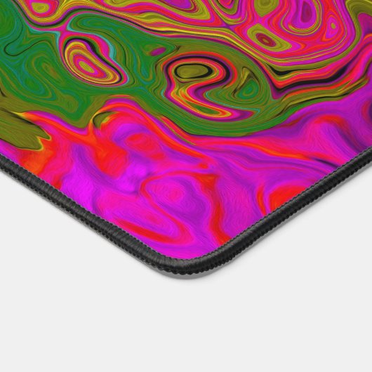 Trippy Turquoise Abstract Retro Liquid Swirl Bureaumat (Hoek)