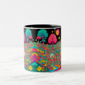 Trippy Tweekleurige Koffiemok (Center)