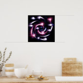 trippy twirl abstract poster (Keuken)