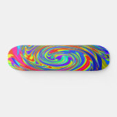 Trippy Tye Dye Mini Schaats Board Persoonlijk Skateboard (Horizontaal)