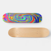 Trippy Tye Dye Mini Schaats Board Persoonlijk Skateboard (Horizontaal)