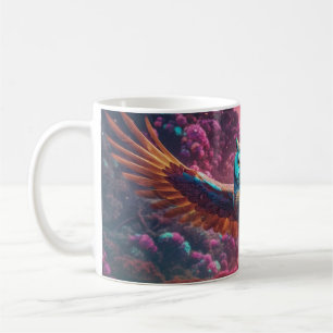 Trippy uil vliegen koffiemok