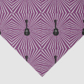 Trippy Ukulele Print Tissue Paper Paars Tissuepapier (Detail)