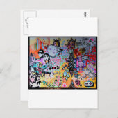 trippy urban shaman briefkaart (Voorkant / Achterkant)